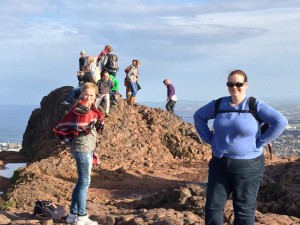 The author at the peak of Arthur's Seat in Edinburgh, Scotland. Taken October 2014.
